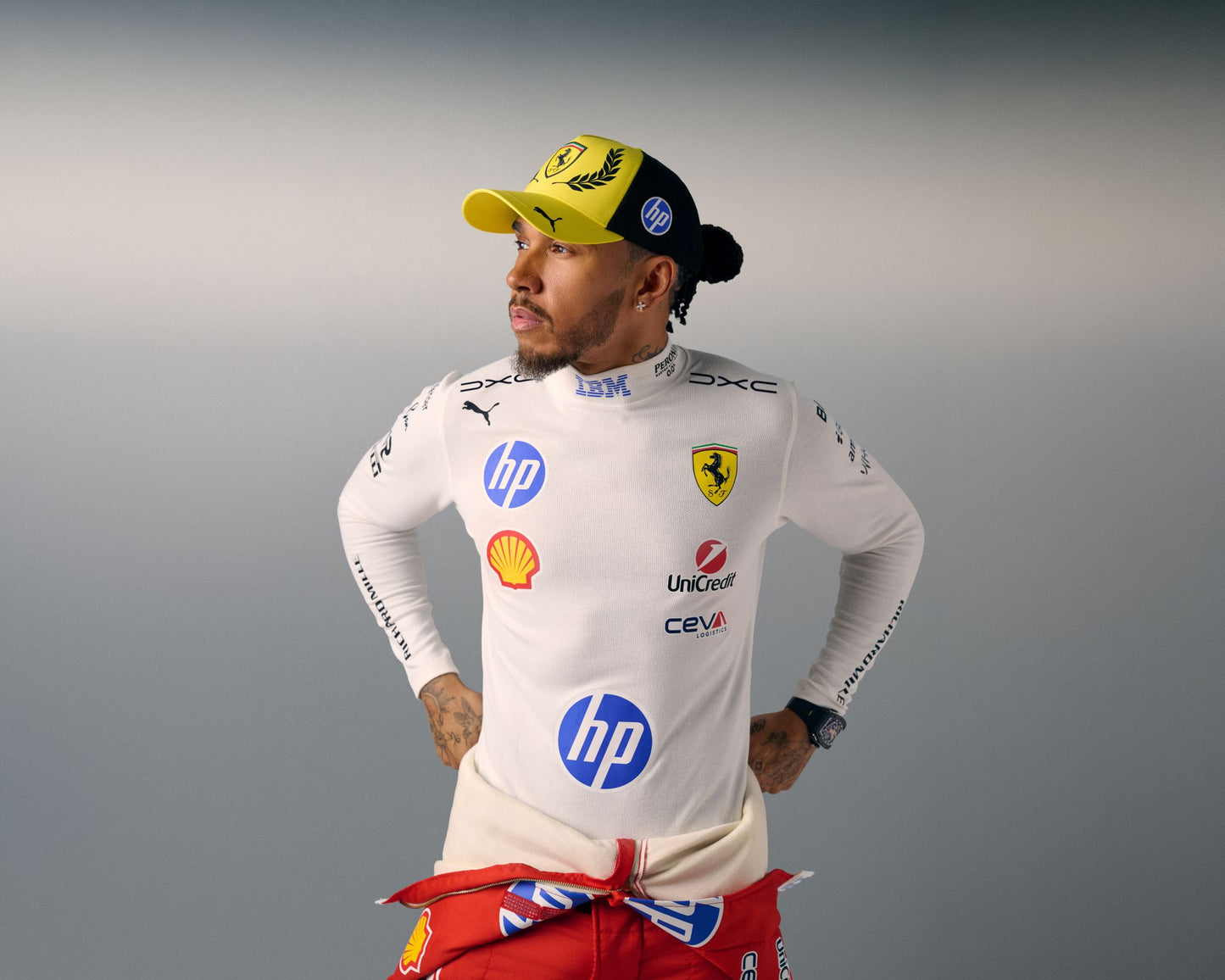 Ferrari Official 2026 Silverstone UK Special Edition Lewis Hamilton Cap by Puma