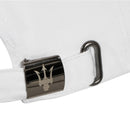 Maserati Official Trident Adjustable Cotton Baseball Cap - White