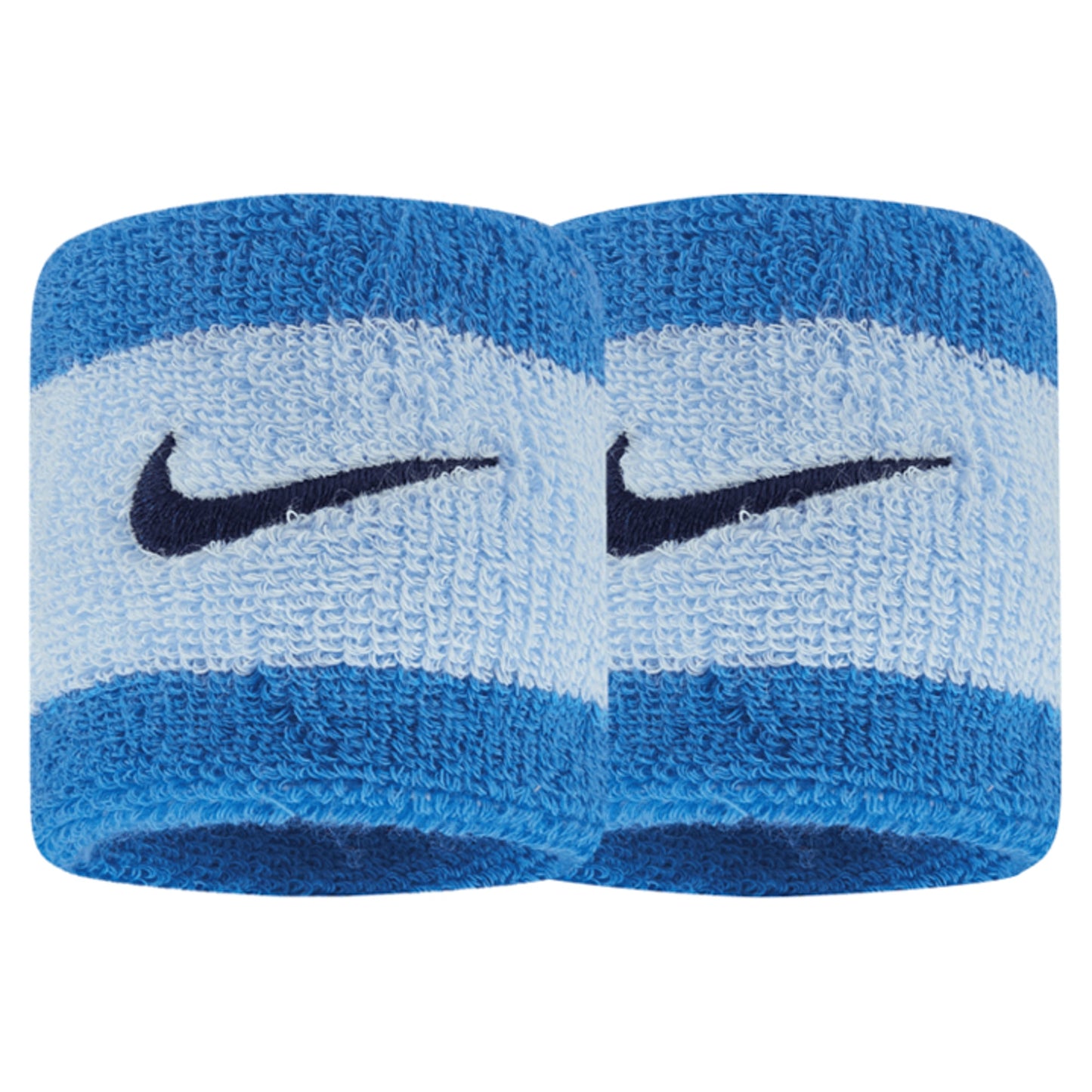Nike Swoosh Sports Wristbands Cotton Nylon Light Photo Blue/Celestine Blue