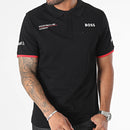 Porsche Motorsport Men's Official Black Polo Shirt