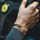 Grand Tourer Silver Steering Wheel Bracelet by The Mechanists - Trackside Gear Australia