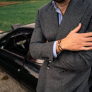 Grand Tourer Silver Steering Wheel Bracelet by The Mechanists - Trackside Gear Australia
