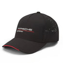 Porsche Motorsport Official Black Snapback Baseball Cap - Trackside Gear Australia