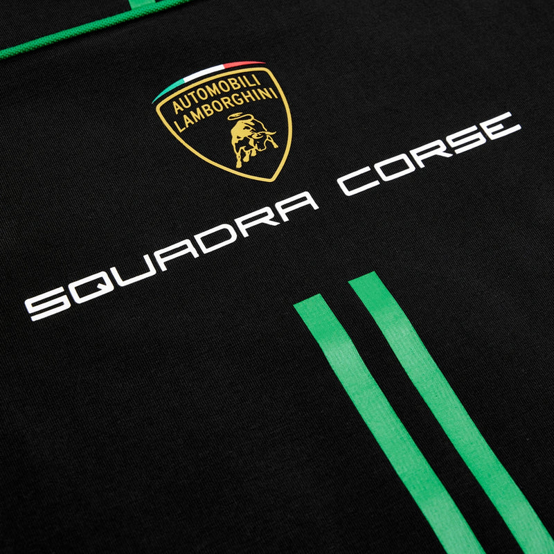 Lamborghini Squadra Corse Official Kid's Black Cotton T-Shirt
