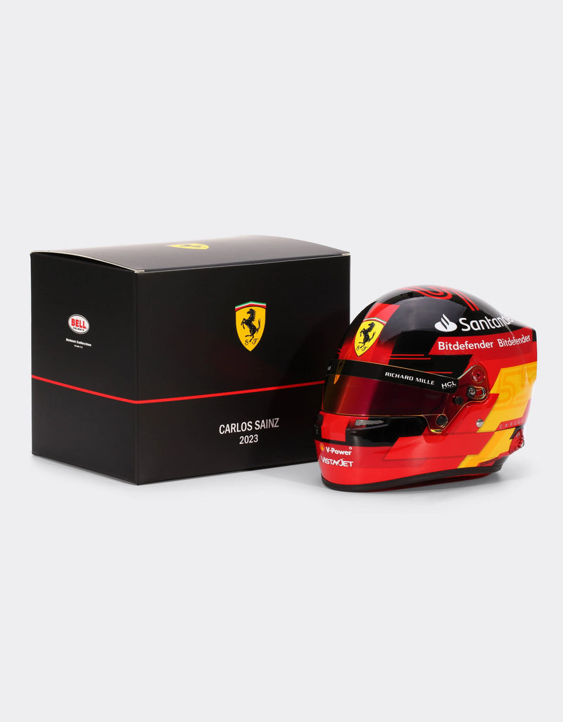 Carlos Sainz Ferrari F1 2023 1:2 Scale Replica Helmet by Bell
