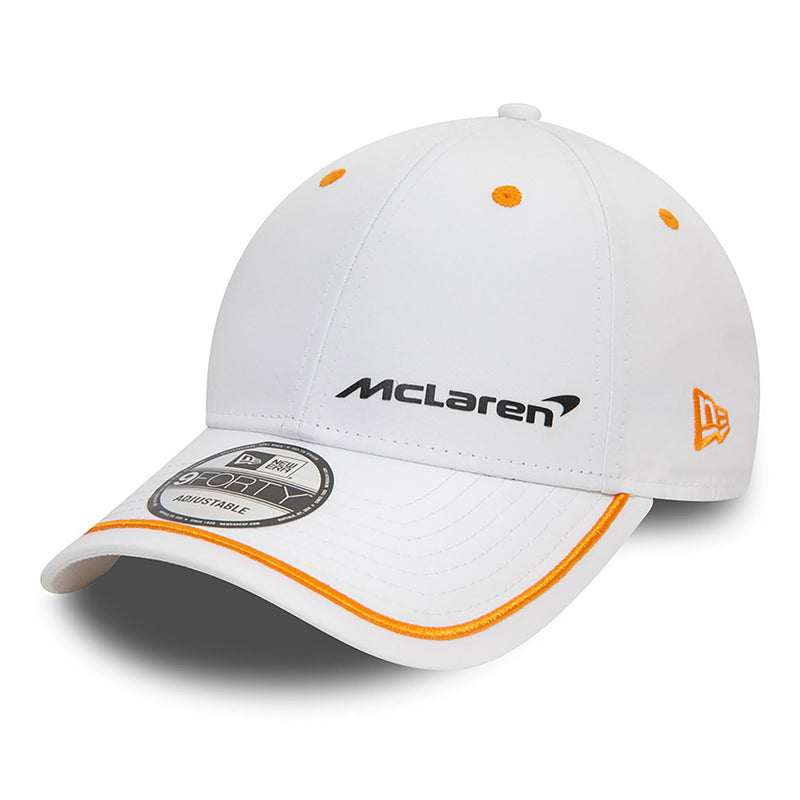 McLaren Racing F1 2024 White 9 Forty Adjustable Cap by New Era