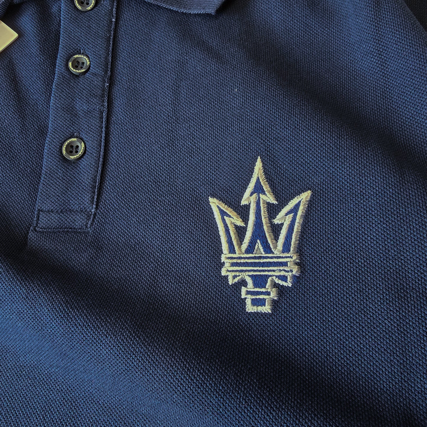 Official Maserati Men's Trident Logo Polo Shirt