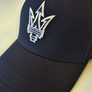 Maserati Official Trident Adjustable Cotton Baseball Cap - Navy