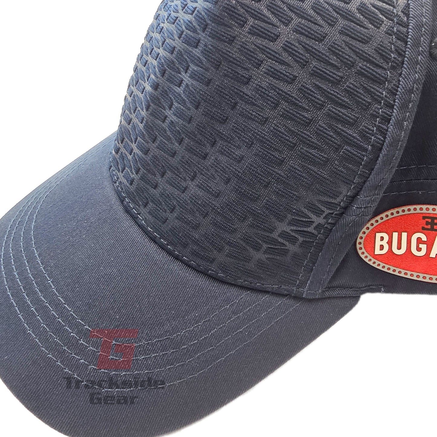 Official Bugatti Adjustable Curved Visor Textured Crown Baseball Cap