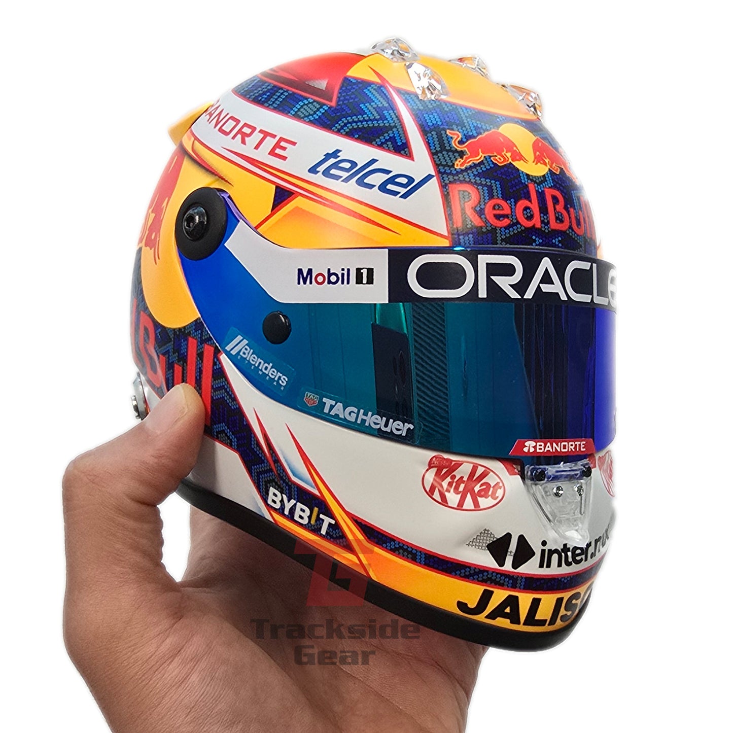 Official Red Bull Racing Formula 1 2024 Team – Sergio Perez 1/2 Scale Replica Helmet