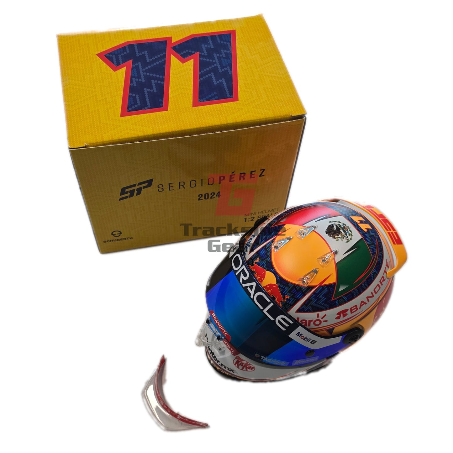 Official Red Bull Racing Formula 1 2024 Team – Sergio Perez 1/2 Scale Replica Helmet