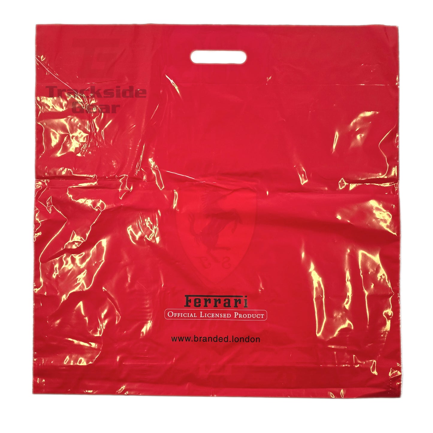 Ferrari Plastic Red Carry Bag - 58 x 58cm