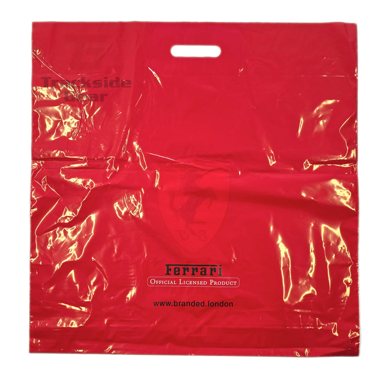 Ferrari Plastic Red Carry Bag - 58 x 58cm