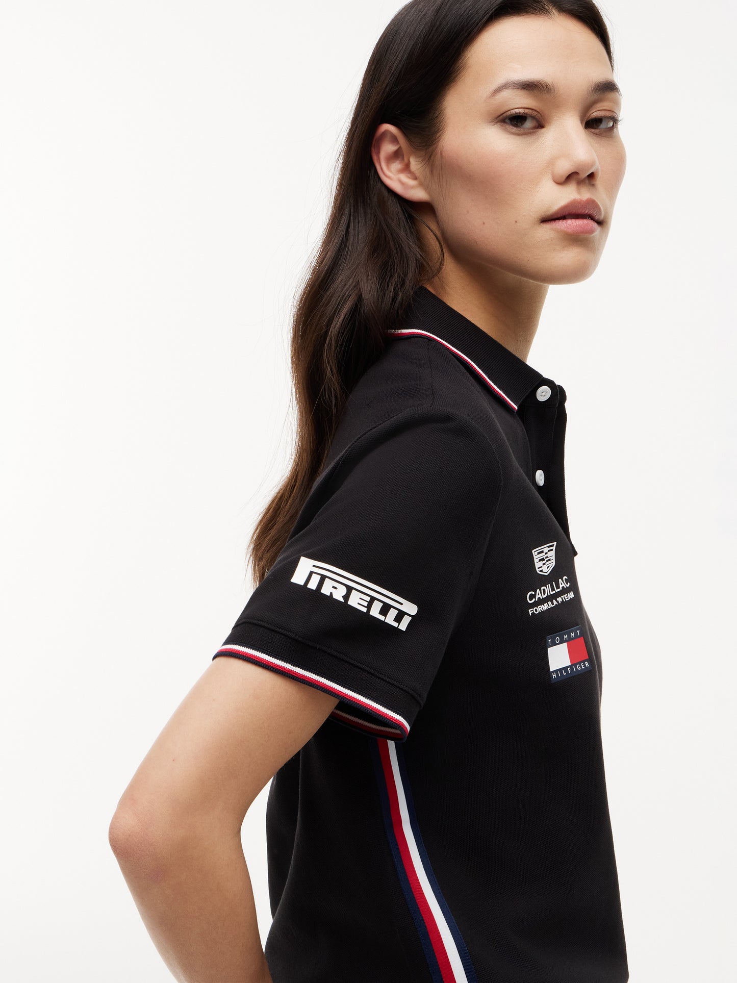 Cadillac F1 Team Tommy Hilfiger Black Polo Shirt