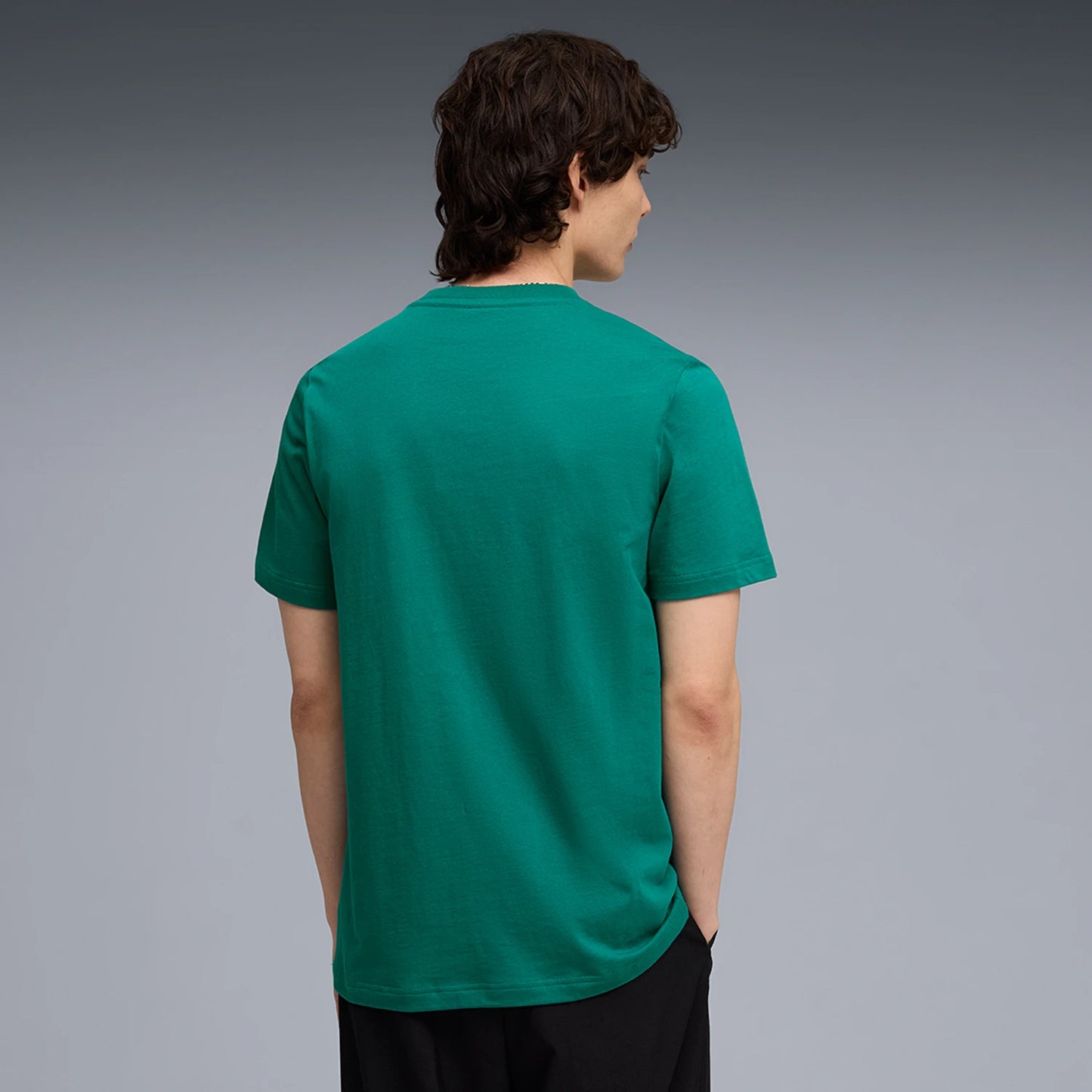 Official Aston Martin F1 Men's Cotton Essentials Logo Tee by Puma