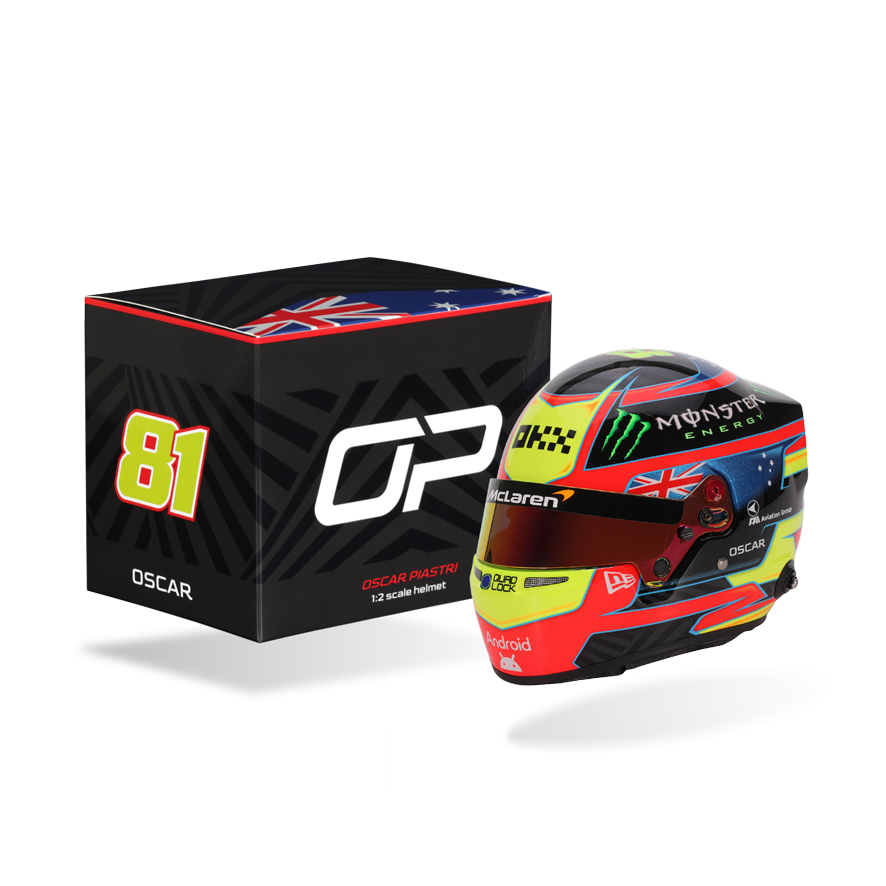 Oscar Piastri McLaren F1 2025 1:2 Scale Replica Helmet by Bell