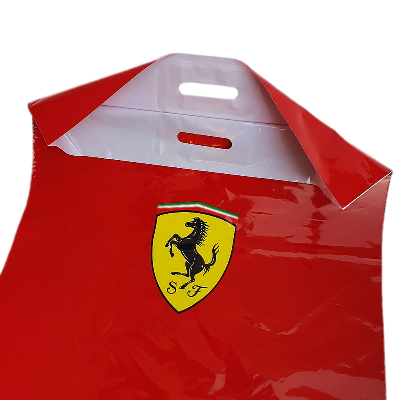 Ferrari Plastic Red Carry Bag - 58 x 58cm