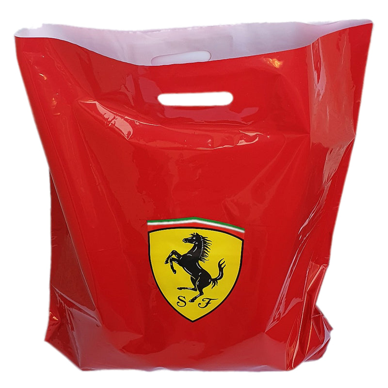 Ferrari Plastic Red Carry Bag - 58 x 58cm