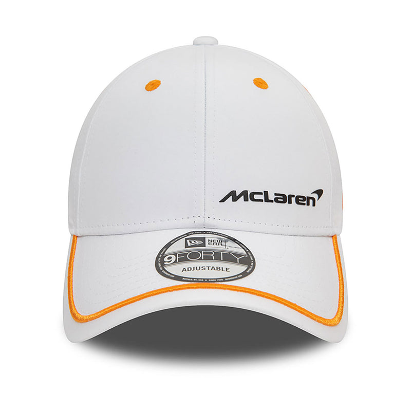 McLaren Racing F1 2024 White 9 Forty Adjustable Cap by New Era