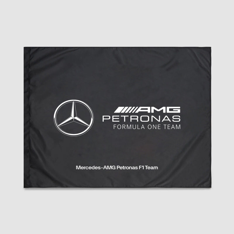 Mercedes Benz AMG 2024 F1 Official 120cm x 90cm Black Flag