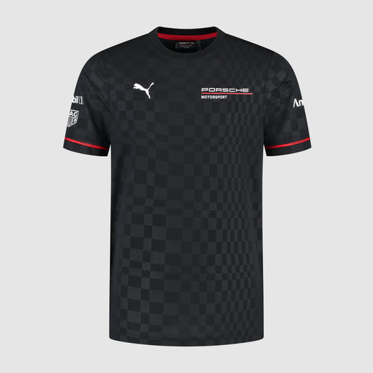 Official Porsche Motorsport Men's Official Black T-Shirt by Puma