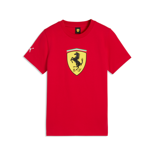 Official Ferrari Kids Official Red Cotton T-Shirt by Puma