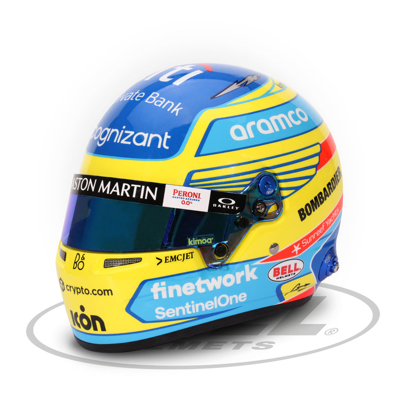 Fernando Alonso Aston Martin 2023 F1 1:2 Scale Replica Helmet by Bell