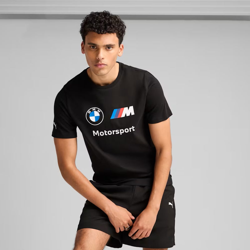 BMW M Sport Motorsport Men's Logo T-Shirt by Puma - Black