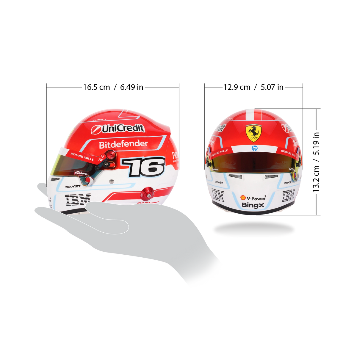Charles Leclerc Ferrari F1 2026 1:2 Scale Replica Helmet by Bell