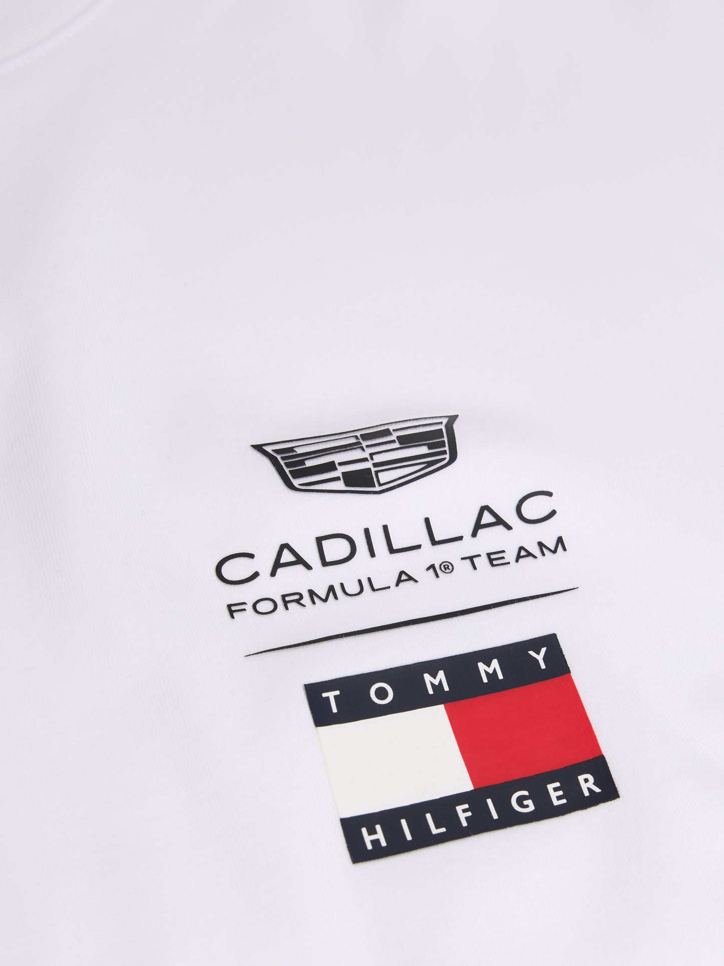 Cadillac F1 Team Tommy Hilfiger White Cotton T-Shirt
