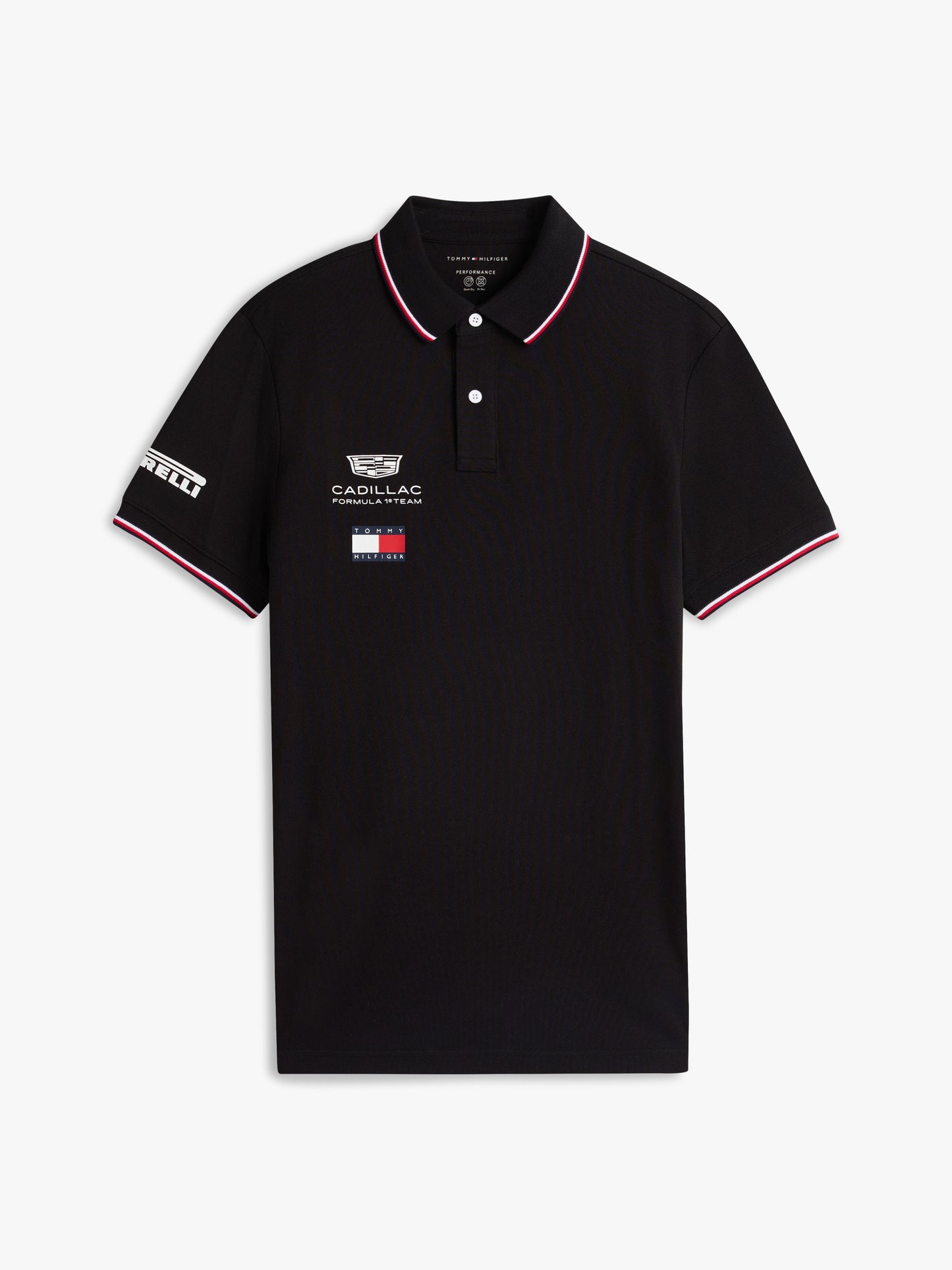 Cadillac F1 Team Tommy Hilfiger Black Polo Shirt