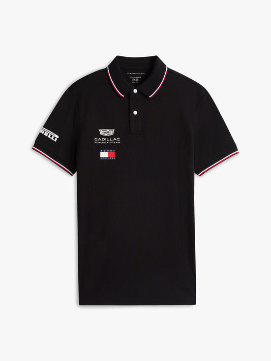 Cadillac F1 Team Tommy Hilfiger Black Polo Shirt