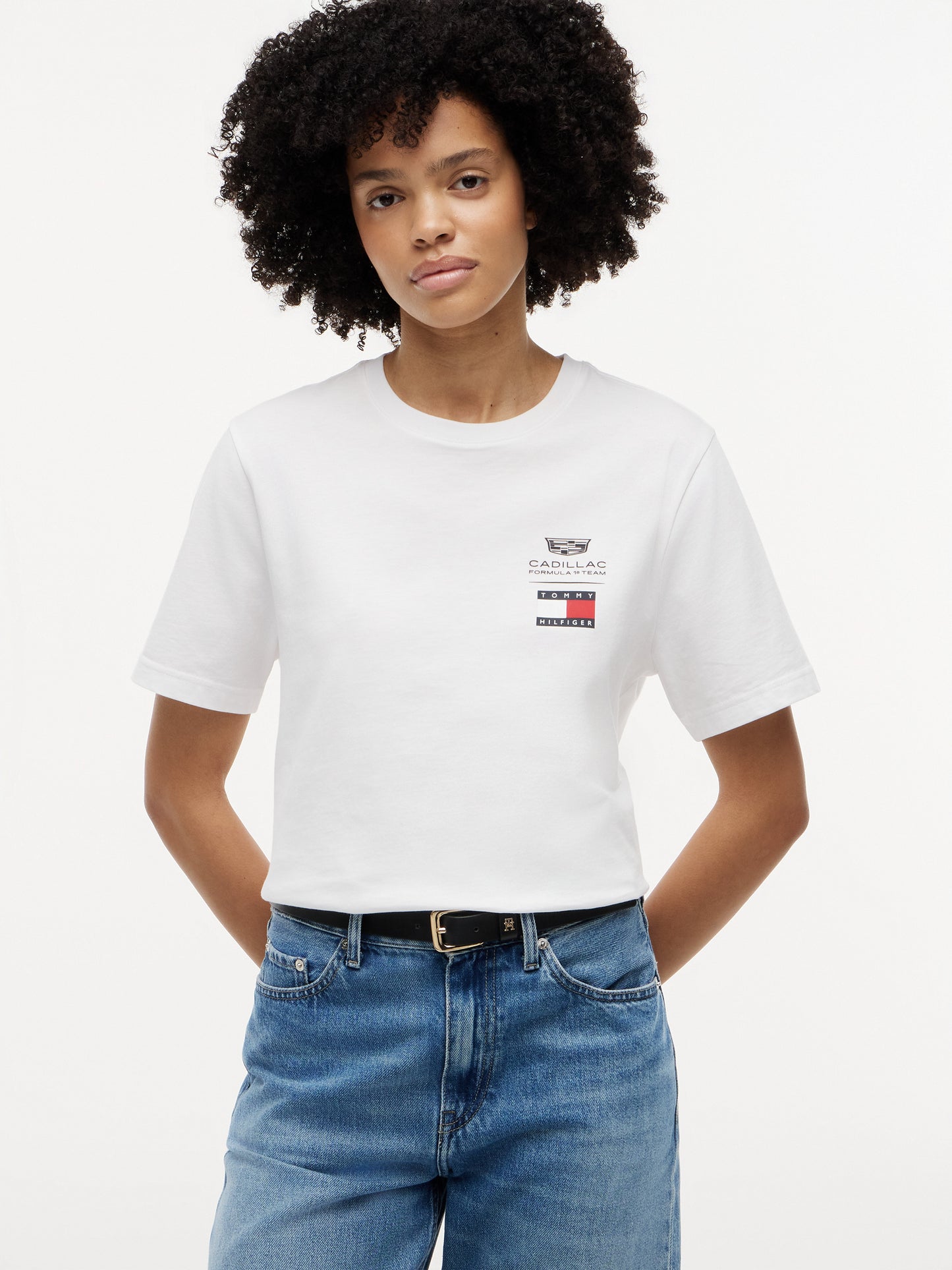 Cadillac F1 Team Tommy Hilfiger White Cotton T-Shirt