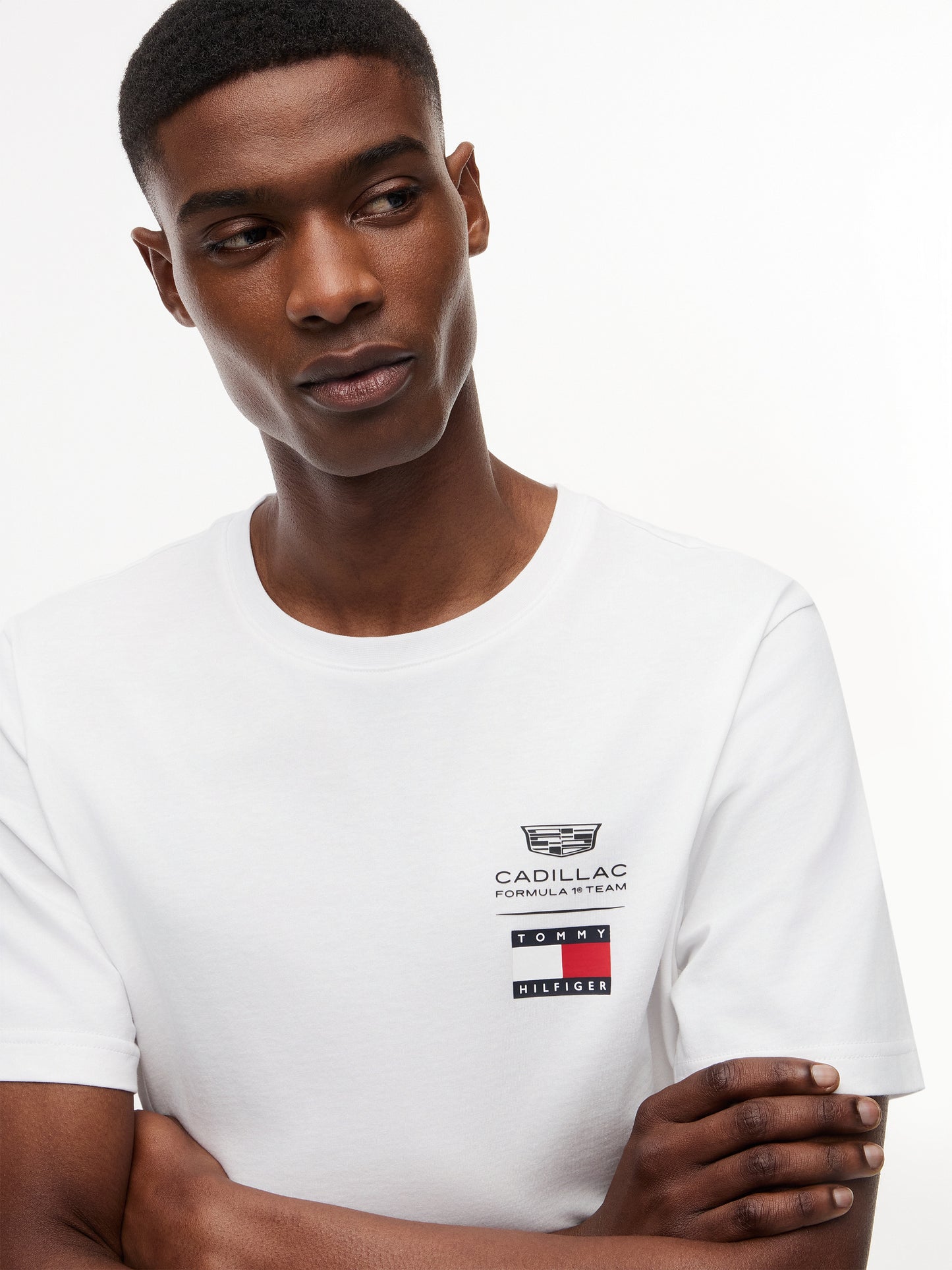 Cadillac F1 Team Tommy Hilfiger White Cotton T-Shirt
