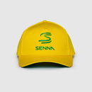 Ayrton Senna Official Debossed Premium Brazil Yellow Cap