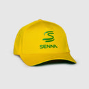 Ayrton Senna Official Debossed Premium Brazil Yellow Cap