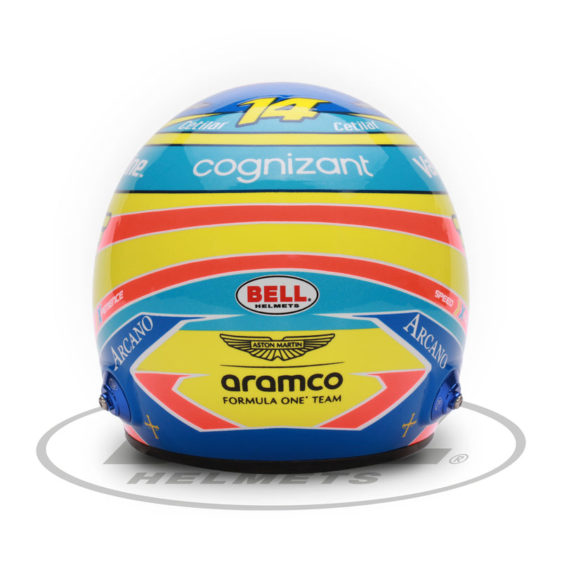 Fernando Alonso Aston Martin 2024 F1 1:2 Scale Replica Helmet by Bell