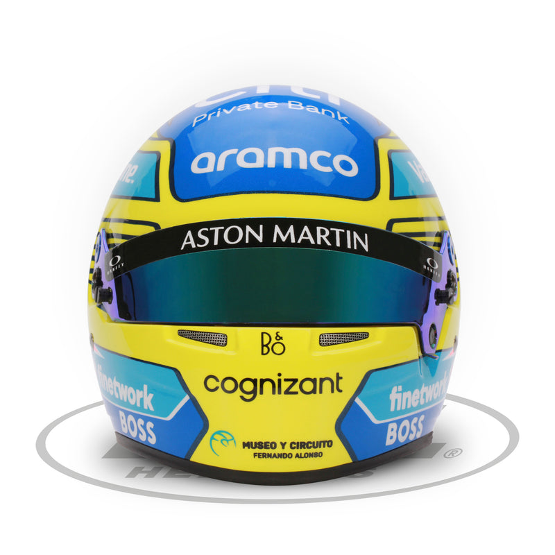 Fernando Alonso Aston Martin 2024 F1 1:2 Scale Replica Helmet by Bell