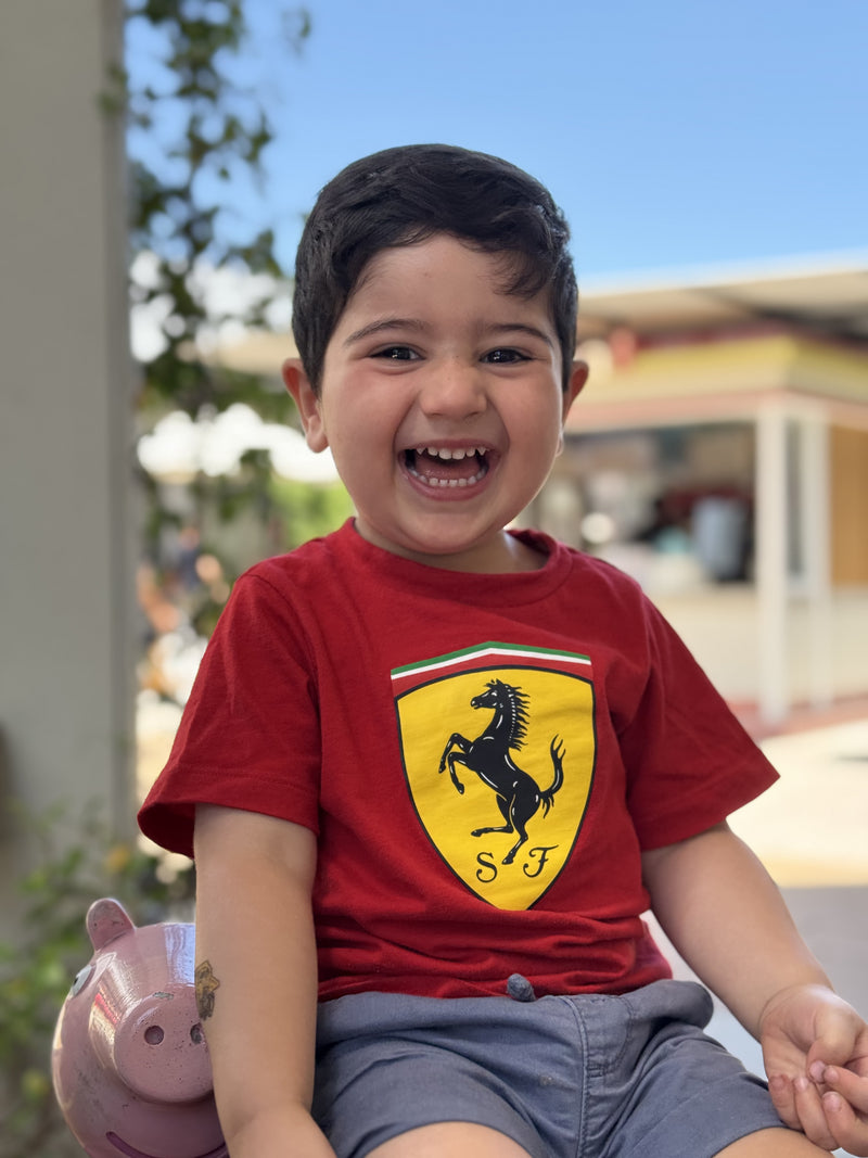 Ferrari Kids Official Red Cotton T-Shirt by Puma