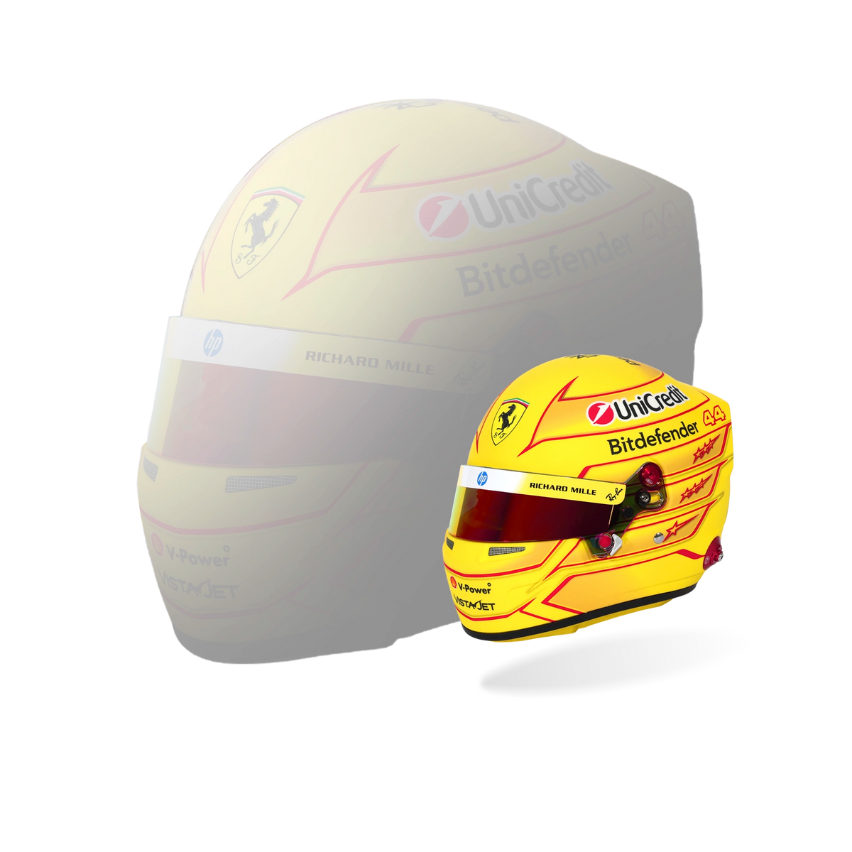 Lewis Hamilton Ferrari F1 2026 1:2 Scale Replica Helmet by Bell