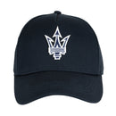 Maserati Official Trident Adjustable Cotton Baseball Cap - Navy