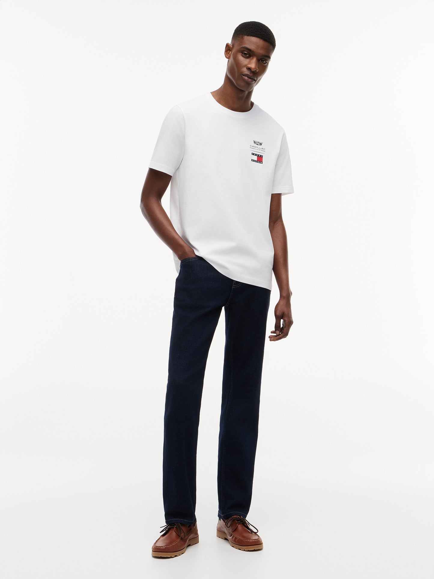 Cadillac F1 Team Tommy Hilfiger White Cotton T-Shirt