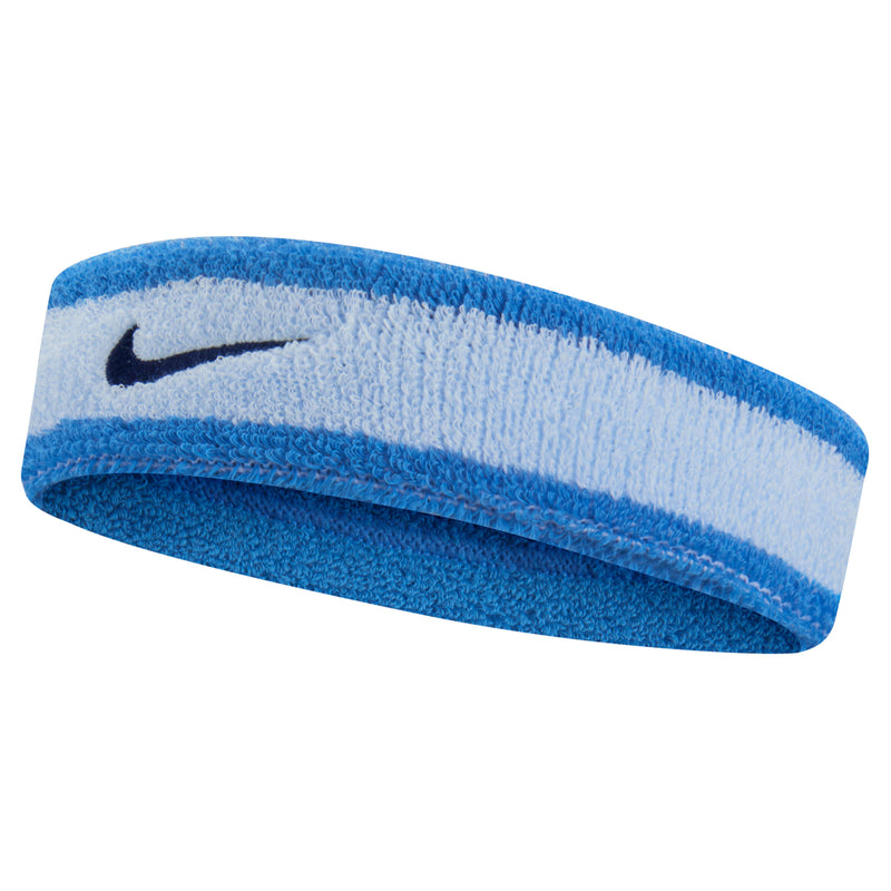 Nike Swoosh Cotton Nylon Sport Headband Light Blue