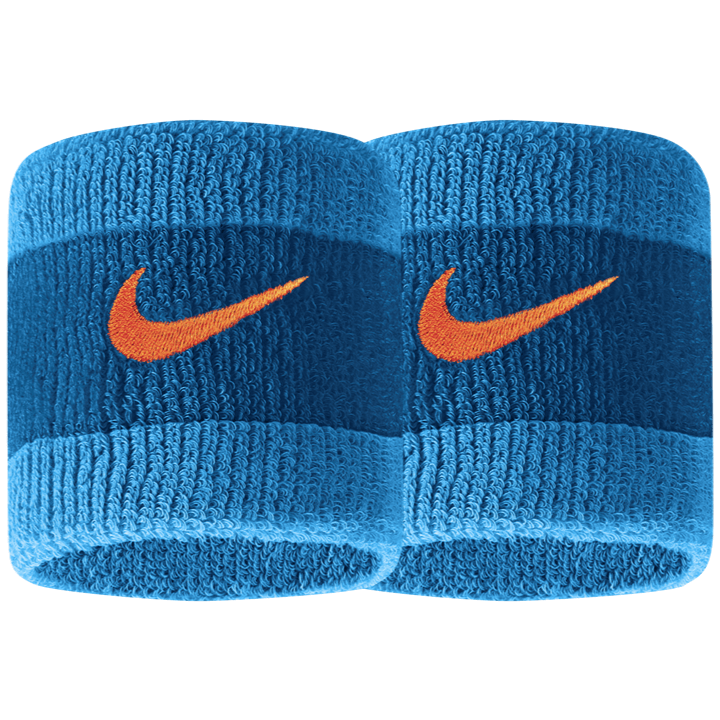 Nike Swoosh Sports Wristbands Marina Blue