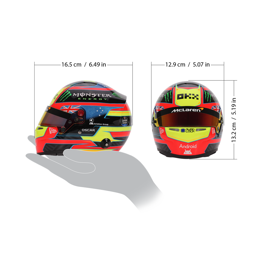 Oscar Piastri McLaren F1 2025 1:2 Scale Replica Helmet by Bell