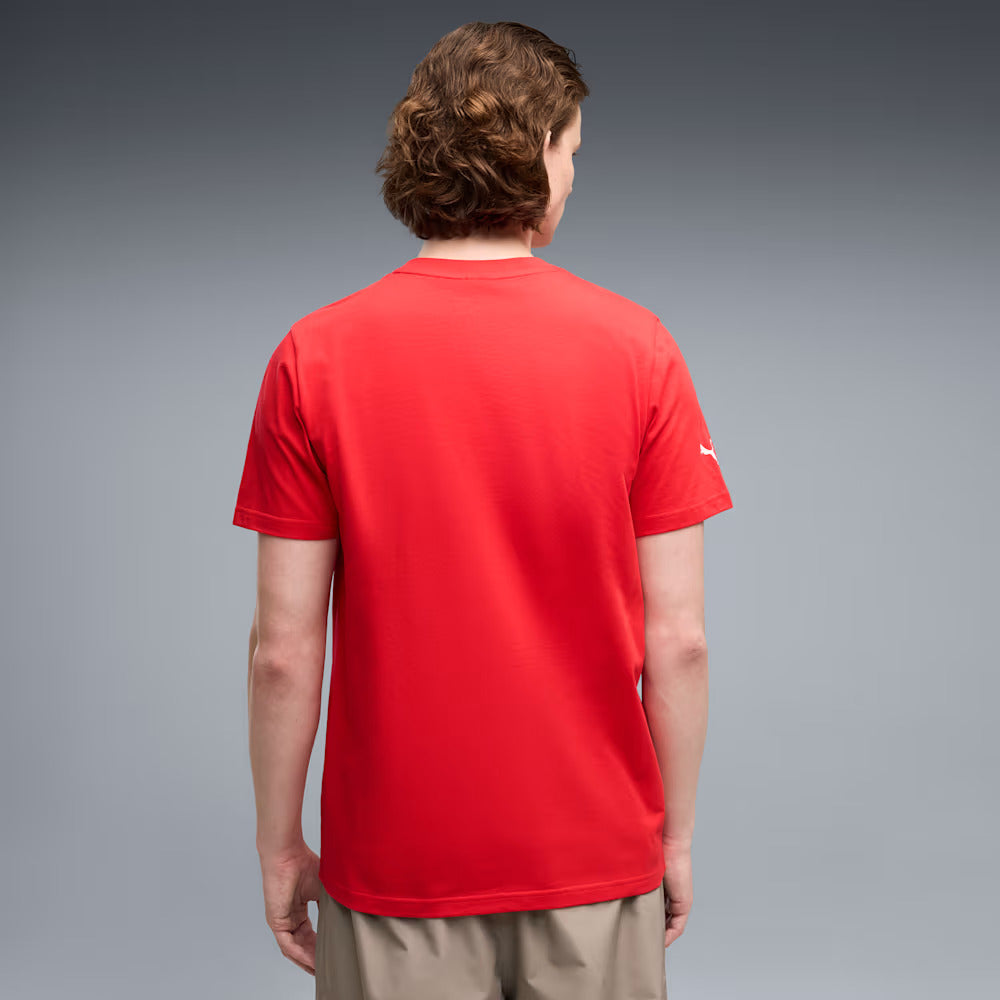 Official Ferrari Shield Logo Red T-Shirt by Puma