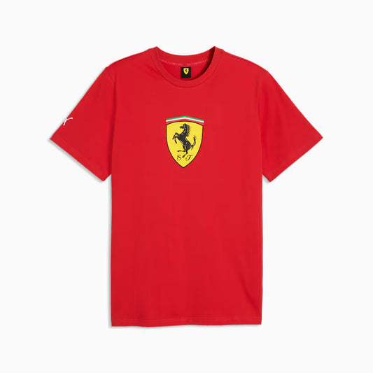 Official Ferrari Shield Logo Red T-Shirt by Puma