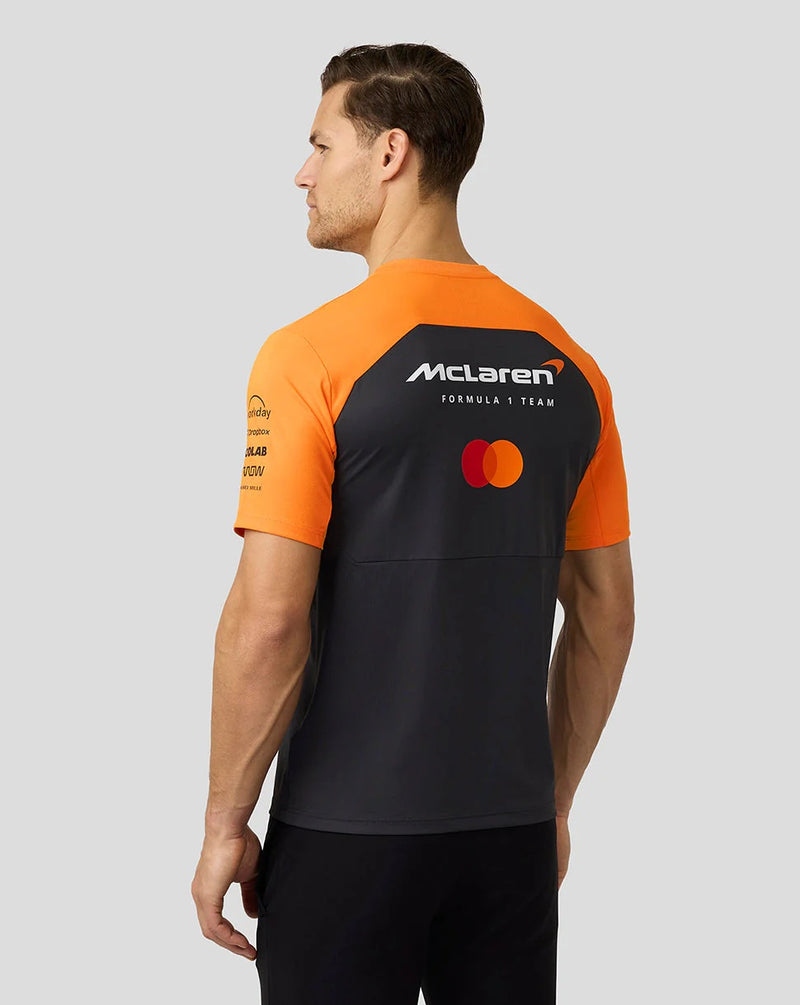 McLaren Official F1 Men's Team Set Up T-Shirt - Grey Orange