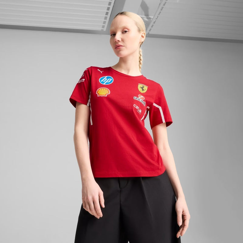 Ferrari Official F1 2025 Women's Team T-Shirt by Puma