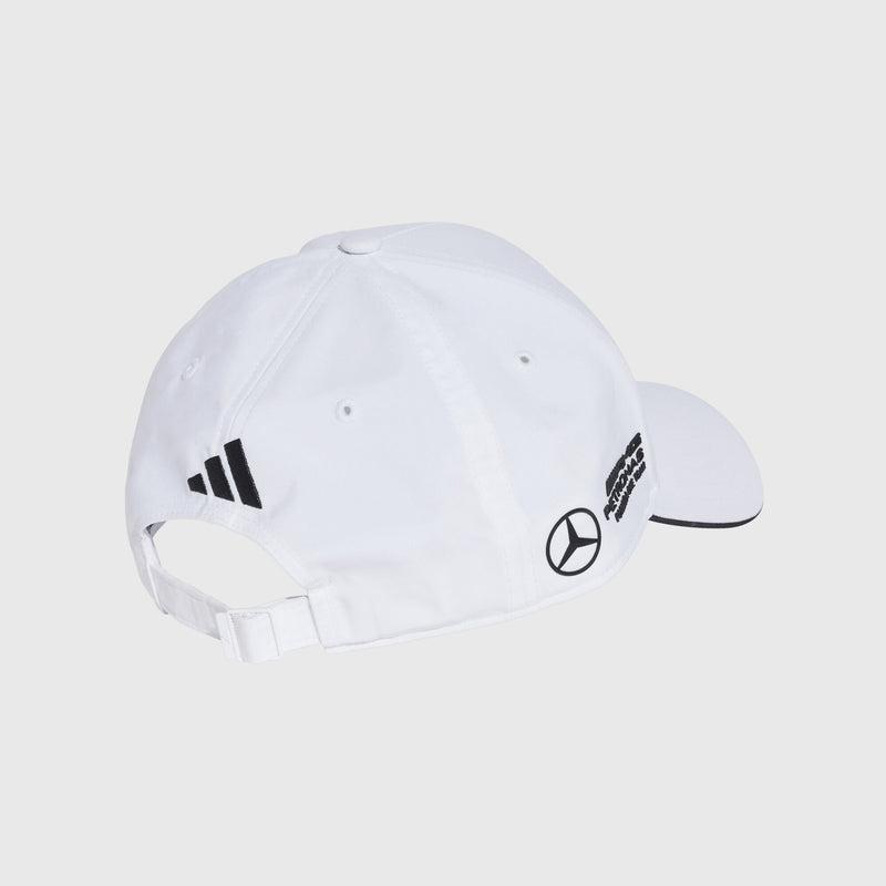 Mercedes AMG 2025 F1 Team Baseball Cap by adidas - White